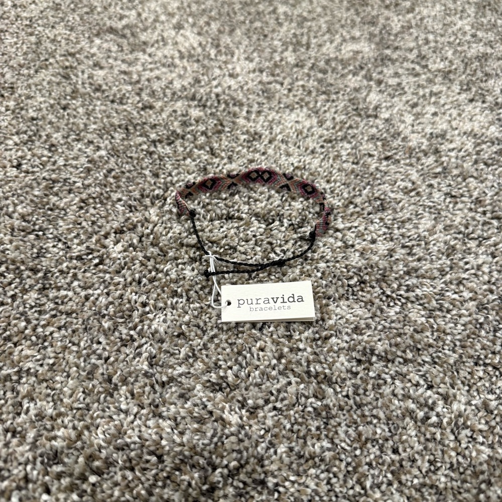 Prada Pink and Black Woven Bracelet